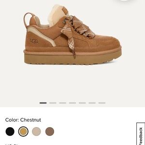 Size 7 brand new Ugg boots with laces in chestnut